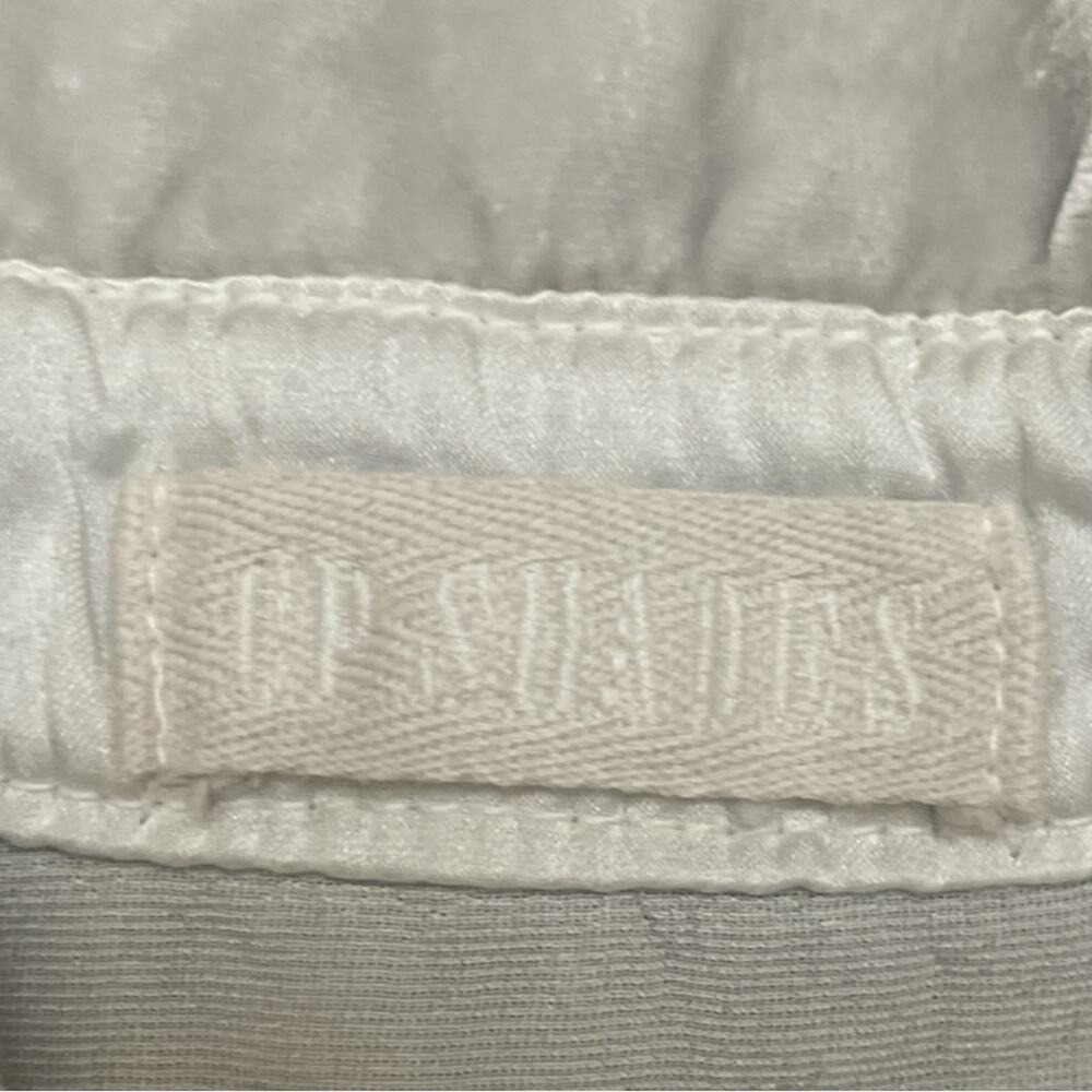 CP Shades Teton Grey Silk Blend Velvet V-Neck Popover Tunic Top Quiet Luxury - Picture 6 of 9